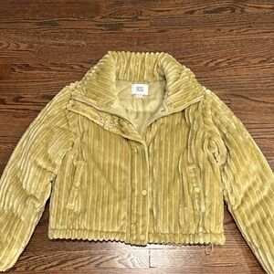 BDG Green Ribbed Collar Jacket